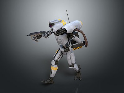 Mech Warrior Mech Soldier Machine Battlearm Mechanical Battlearm Machine Fighter Robot 3d model