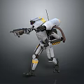 Mech Warrior Mech Soldier Machine Battlearm Mechanical Battlearm Machine Fighter Robot 3d model