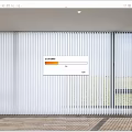 White Venetian Blinds Covering Large Windows In Bright Interior With Outdoor View