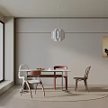 Modern table combination 3d model