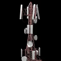 Industrial Equipment Tower Structure with High Strength Metal Framework Antennas and Sensors
