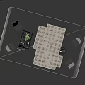 Modern sofa coffee table module sofa multi-person sofa combination 3d model