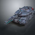 Modern Military Tank With Camouflage Armor Turret And Advanced Cannon Design