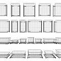 Various Sizes Wire Storage Baskets With Grid Design For Home Organization