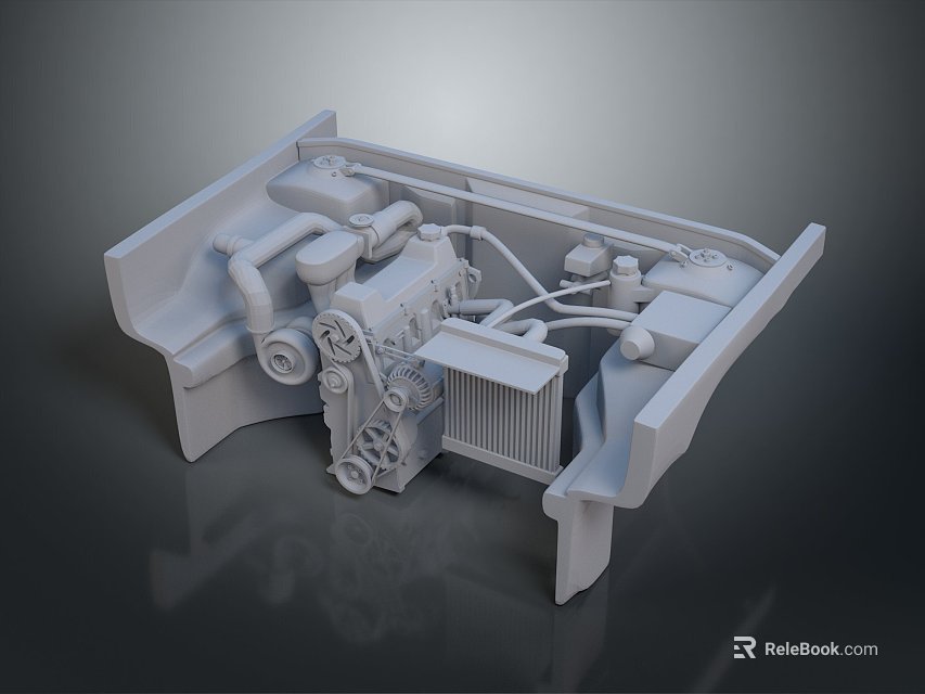 Detailed 3D Model of Tire Structure with Components and Design Features 3d model 