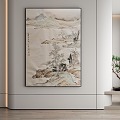 New Chinese Decorative Painting 3d model