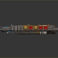 Modern Battleship Starship Space Battleship Sci-Fi Battleship 3d model