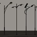 Outdoor Lights Modern Various Styles With Durable Poles For Garden Street Courtyard Lighting