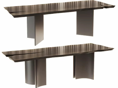 Modern Tea Table and Chairs With Two Sleek Designs and Sturdy Metal Legs 3d model