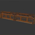 Modern Dual Industrial Equipment Structure Featuring Metal Frames And Glass Panels