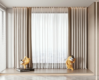 Modern Curtains 3d model