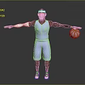 Man in CAVS 23 Basketball Jersey With Tattoos Holding Basketball Arms Outstretched