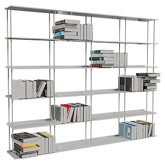 Bookshelf Storage Rack 3d model