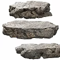 Rustic Natural Stone Coffee Table with Rough Texture and Unique Shape