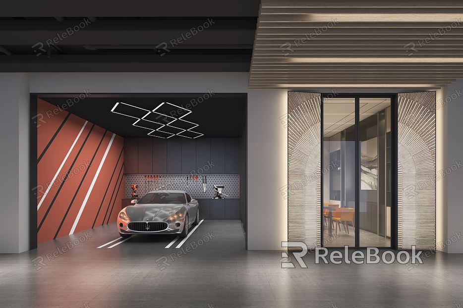 underground garage modern garage model