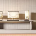 New Chinese style lamp combination table lamp 3d model