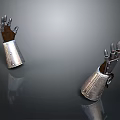 Hand Armor Metal Gloves Hand Armor Hand Armor Metal Hand Armor Military Articles 3d model