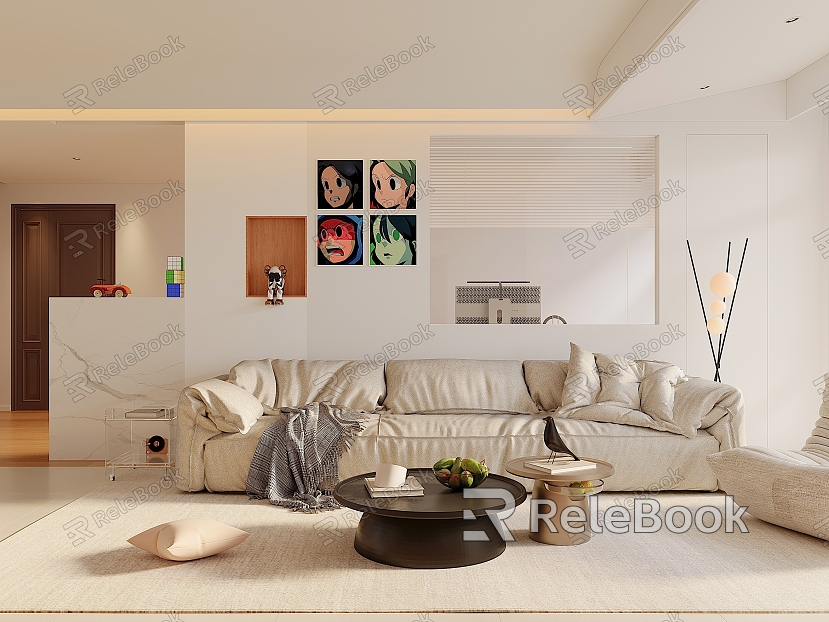 modern living room model