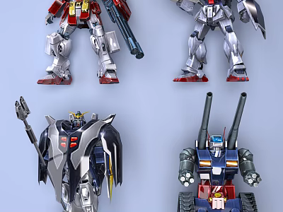 Modern Robots 3d model