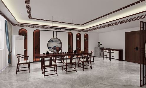 Chinese Reception Room 3d model