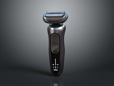 Modern Black Electric Shaver With Multi Blade System And Ergonomic Handle Design 3d model