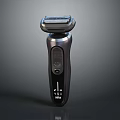Modern Black Electric Shaver With Multi Blade System And Ergonomic Handle Design 3d model