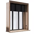 Modern Wooden Frame Casement Window With Clear Glass Panels And Multiple Design Styles