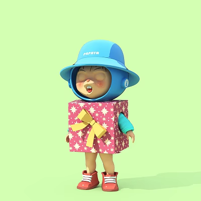Modern Cartoon Doll 3d model