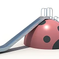 Fun Ladybug Shaped Playground Equipment With Slide And Stairs For Kids