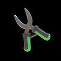 Cartoon scissors three-dimensional icon gardening tools sketch 3d model