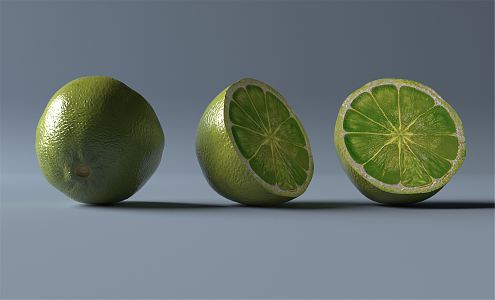 Modern Green Lemon 3d model