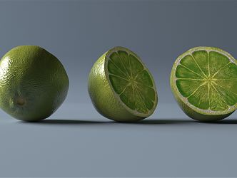 Modern Green Lemon 3d model