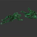 Two Tactical Combat Soldiers Lying On Ground In Battle Gear And Action Poses