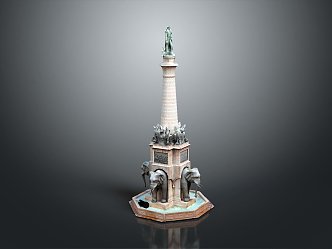 Temple Tower Stone Takatong Tower Ancient Remains Ancient Heritage Sites Ancient Heritage Sites Ruins 3d model