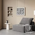 Modern Single Sofa Casual Sofa Modular Sofa Tofu Block Sofa 3d model