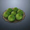 Modern Green Orange Emperor Orange Fruit Orange Orange Fruit Plate 3d model