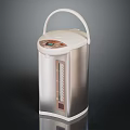 Modern Electric Water Boiler With White And Silver Design Handle Digital Display Water Level Indicator