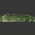 Wild Animal Exploring Green Vegetation Covered Terrain In Detailed 3D Landscape Model