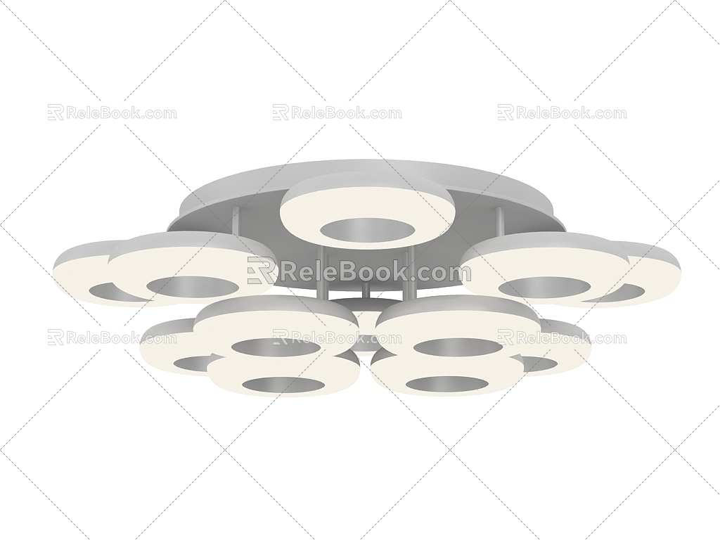 Light Luxury Ceiling Lamp 3d model