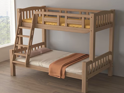 Modern Bed High and Low Bed Modern Bed High and Low Bed Bunk Bed Bunk Bed 3d model