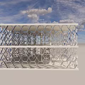 honeycomb structure building 3d model
