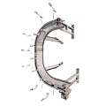 Industrial Metal Mechanical Frame Structure With Support Bars And Connectors
