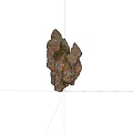 Natural Stone And Wood Decorative Elements With Rough Texture And Irregular Shape Design