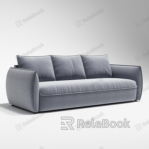 Two-seat cloth sofa model