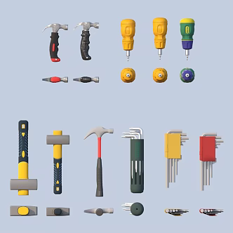 Hardware tools maintenance tools 3d model
