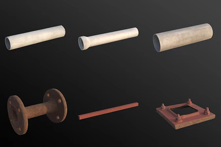 Sewer drainage pipe coil 3d model