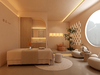 Spa cream beauty room 3d model