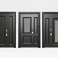 Modern entry security door, mother and child door, single door, combination door, mother and child security door, intelligent security door 3d model