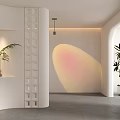 Modern Home Balcony Interior With Green Plants Leisure Seats And Soft Lighting