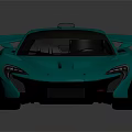 Green Sports Car With Sleek Design Rear Spoiler Alloy Wheels And Metallic Finish